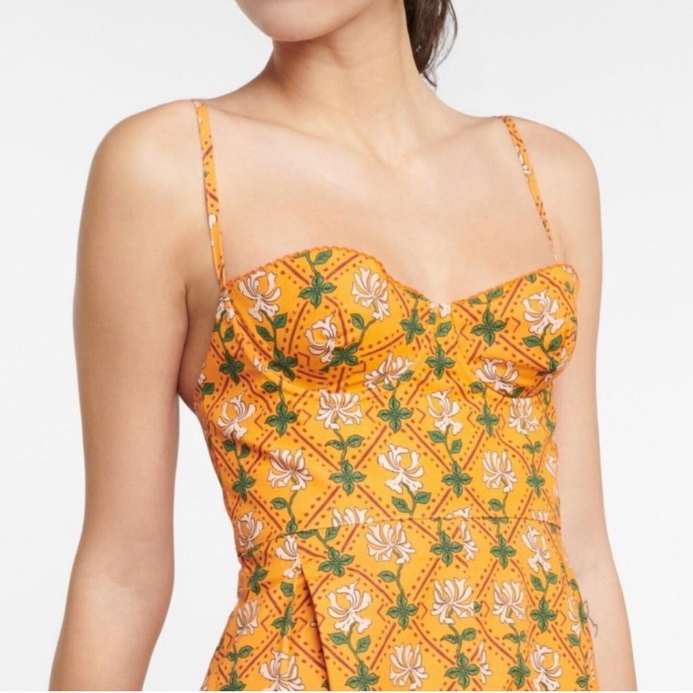 NWT AGUA BY AGUA BENDITA Mambo Herbal Floral Midi Dress - Picture 5 of 8